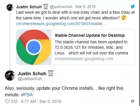 最新版 Chrome 修复了重要安全漏洞，果断升级插图1