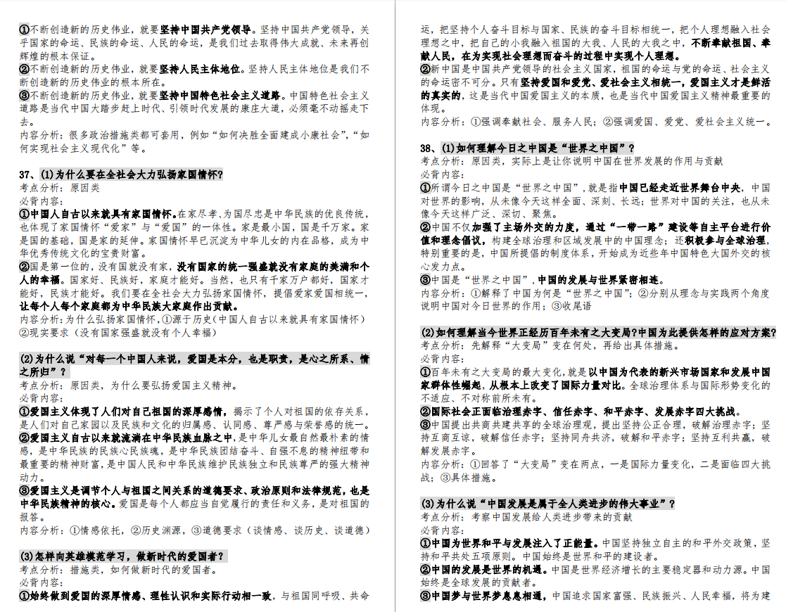 考前神助攻 | 2020考研肖4分析题精缩背诵版+肖四分析题背诵手册--分板块版(必备)插图1